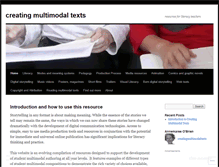 Tablet Screenshot of creatingmultimodaltexts.com